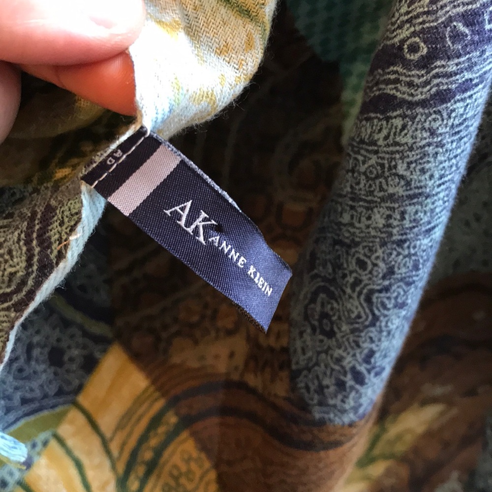 Anne Klein Multicolor Patchwork Scarf - image 4